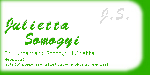 julietta somogyi business card